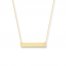 Bar Necklace 14K Yellow Gold 16-18" Adjustable Length