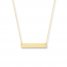 Bar Necklace 14K Yellow Gold 16-18" Adjustable Length