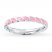 Stackable Ring Pink Enamel Sterling Silver