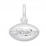 Football Charm Sterling Silver