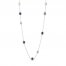 Blue & White Lab-Created Sapphire Necklace Sterling Silver 18"