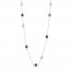 Blue & White Lab-Created Sapphire Necklace Sterling Silver 18"