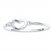 Heart Bangle Bracelet Sterling Silver