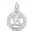 Letter Z Charm Sterling Silver