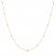 18" Beaded Cable Chain Necklace 14K Yellow Gold Appx. 2mm