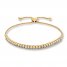 Diamond Bolo Bracelet 1/2 ct tw Round-cut 10K Yellow Gold