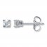 Diamond Earrings 1/3 ct tw Round-cut 14K White Gold