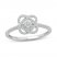 Center of Me Diamond Ring 1/5 ct tw 10K White Gold