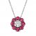 Le Vian Diamond & Ruby Necklace 1/15 ct tw Diamonds 14K Vanilla Gold