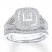 Bridal Set 1/2 ct tw Diamonds 10K White Gold