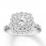 Diamond Engagement Ring 7/8 ct tw Round-cut 14K White Gold