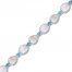 Lab-Created Opal & Blue Topaz Bracelet Sterling Silver