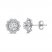 Diamond Stud Earrings 1 ct tw Round-cut 10K White Gold