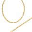 Men's Figaro Chain Necklace & Bracelet Boxed Set 10K Yellow Gold