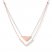 Chevron Layered Necklace 14K Rose Gold