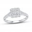 Certified Diamond Engagement Ring 1 ct tw 14K White Gold