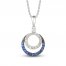 Le Vian Diamond & Sapphire Necklace 1/4 ct tw Diamonds 14K Vanilla Gold 18"