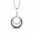 Le Vian Diamond & Sapphire Necklace 1/4 ct tw Diamonds 14K Vanilla Gold 18"