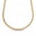 Curb Link Necklace 10K Two-Tone Gold 22" Length