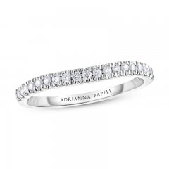 Adrianna Papell Diamond Wedding Band 1/5 ct tw 14K White Gold