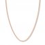 24 Curb Chain Necklace 14K Rose Gold Appx. 2.7mm