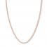 24 Curb Chain Necklace 14K Rose Gold Appx. 2.7mm