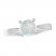 Lab-Created Opal Solitaire Ring Sterling Silver