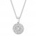 Diamond Necklace 1 ct tw Round-cut 14K White Gold