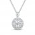 Leo Diamond Necklace 7/8 ct tw 14K White Gold 19"