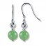 Jade Earrings Sterling Silver