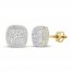 Men's Diamond Earrings 1 ct tw 10K Yellow Gold