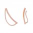 Diamond Chain Earring Climbers 1/4 ct tw 10K Rose Gold