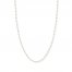 Beaded Cable Chain Necklace 14K Two-Tone Gold 20" Length