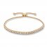 Diamond Bolo Bracelet 1/4 ct tw Round-cut 10K Yellow Gold