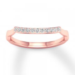 Diamond Wedding Band 1/8 ct tw Round-cut 14K Rose Gold