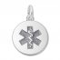 Medical Alert Charm Sterling Silver