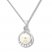 Cultured Pearl Necklace Lab-Created Sapphires Sterling Silver