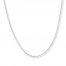 Singapore Chain 14K White Gold 24" Length