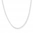 Singapore Chain 14K White Gold 24" Length