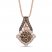 Le Vian Diamond Necklace 1-3/8 ct tw 14K Strawberry Gold 18"