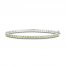 Peridot Bangle Bracelet Sterling Silver 7.25"