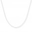 Box Chain Necklace 14K White Gold 16" Length