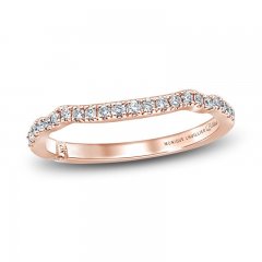 Monique Lhuillier Bliss Diamond Wedding Band 1/5 ct tw Round-cut 18K Rose Gold