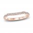 Monique Lhuillier Bliss Diamond Wedding Band 1/5 ct tw Round-cut 18K Rose Gold