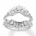 Diamond Enhancer Ring 1 ct tw Round-cut 14K White Gold