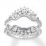 Diamond Enhancer Ring 1 ct tw Round-cut 14K White Gold