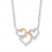 Heart Necklace 1/6 cttw Diamond St. Silver/10K Two-Tone Gold