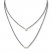 Bezel-Set Diamond Necklace 1/6 ct tw Stainless Steel/10K Gold