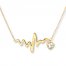 Heartbeat Necklace 14K Yellow Gold