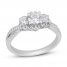 Three-Stone Diamond Engagement Ring 1 ct tw Round-cut 14K White Gold